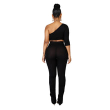 Load image into Gallery viewer, Sexy Off-the-Shoulder 3 Piece Pants Set w/ Mask
