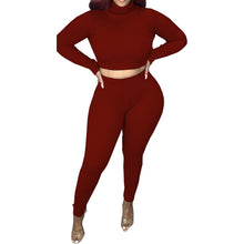 Load image into Gallery viewer, Threaded Turtleneck Pants Set