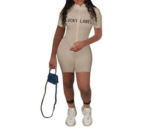 Load image into Gallery viewer, Lucky Zipped SS Jumpsuit