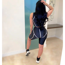 Load image into Gallery viewer, Spliced Sporty Short Set