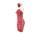 Load image into Gallery viewer, Snake Print Jumpsuit w/ Mask