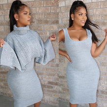 Load image into Gallery viewer, Turtleneck Sweater Dress Set