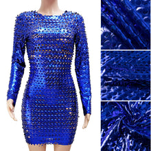 Load image into Gallery viewer, Metallic Cut-Out Dress