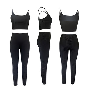 Two Piece Pleated Leisure Pants Set